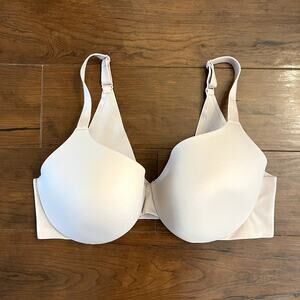 Cacique 38DD Bra Back Smoother Lightly Lined Full Coverage Underwire Nude